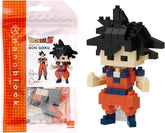 NANOBLOCKS Bandai - Nanoblock - Son Goku - Dragon Ball Z - Mini-Bausteinfigur - Konstruktionsspiel - Bausatz für Manga-Pixel-Figur - NBDB001
