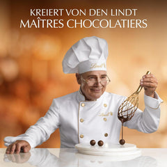 Ciocolată Lindt | Pliculețe LINDOR pentru cheesecake | 137g | 10 bile de ciocolată cu lapte cu umplutură de cheesecake care se topește în gură | Cadou de ciocolată