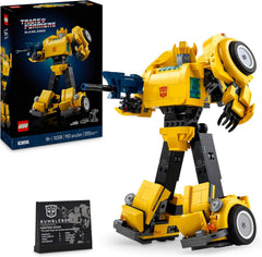 LEGO Icons Transformers Bumblebee, Roboter-Actionfigur für Erwachsene zum Sammeln, Bauset zum Film für Science-Fiction-Fans, lässt Sich in EIN Auto umbauen, Abenteuer-Spielzeug 10338