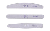 Set de 3 pile de unghii, pile de unghii pentru unghii cu gel, accesorii pentru unghii cu gel rezistente la uzură și lavabile, pilă de unghii profesională 100/180 cu 3 forme, albă