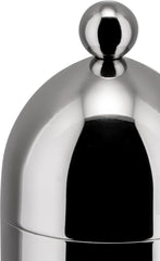 Zahărniță Alessi 90024 cu lingură, fabricată din oțel inoxidabil 18/10, lustruită până la strălucire intensă