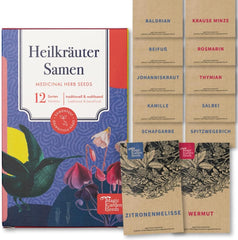 Magic Garden Seeds - 12 Samenfeste Heilkräutersamen Für Garten, Hochbeet & Balkon - Traditionell & Wohltuend - Kräutersamen - Saatgut - Kräuter Samen Set - Geschenk Für Gartenliebhaber