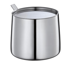 Cilio DELIZIA Zahniță și Cană de Lapte | Set de Cafea | Cană de Lapte și Recipient din Oțel Inoxidabil | Stivuibil | Cu Lingură | Porții 250 ml Lapte și 220 g Zahăr