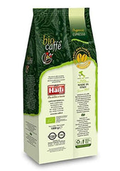 Boabe de cafea Caffè Haiti Roma Biocaffè Gran Miscela 100% organice/Fairtrade, 1 kg, certificate de Institutul Italian de Espresso. Un espresso gourmet produs în Italia. Prăjire artizanală.