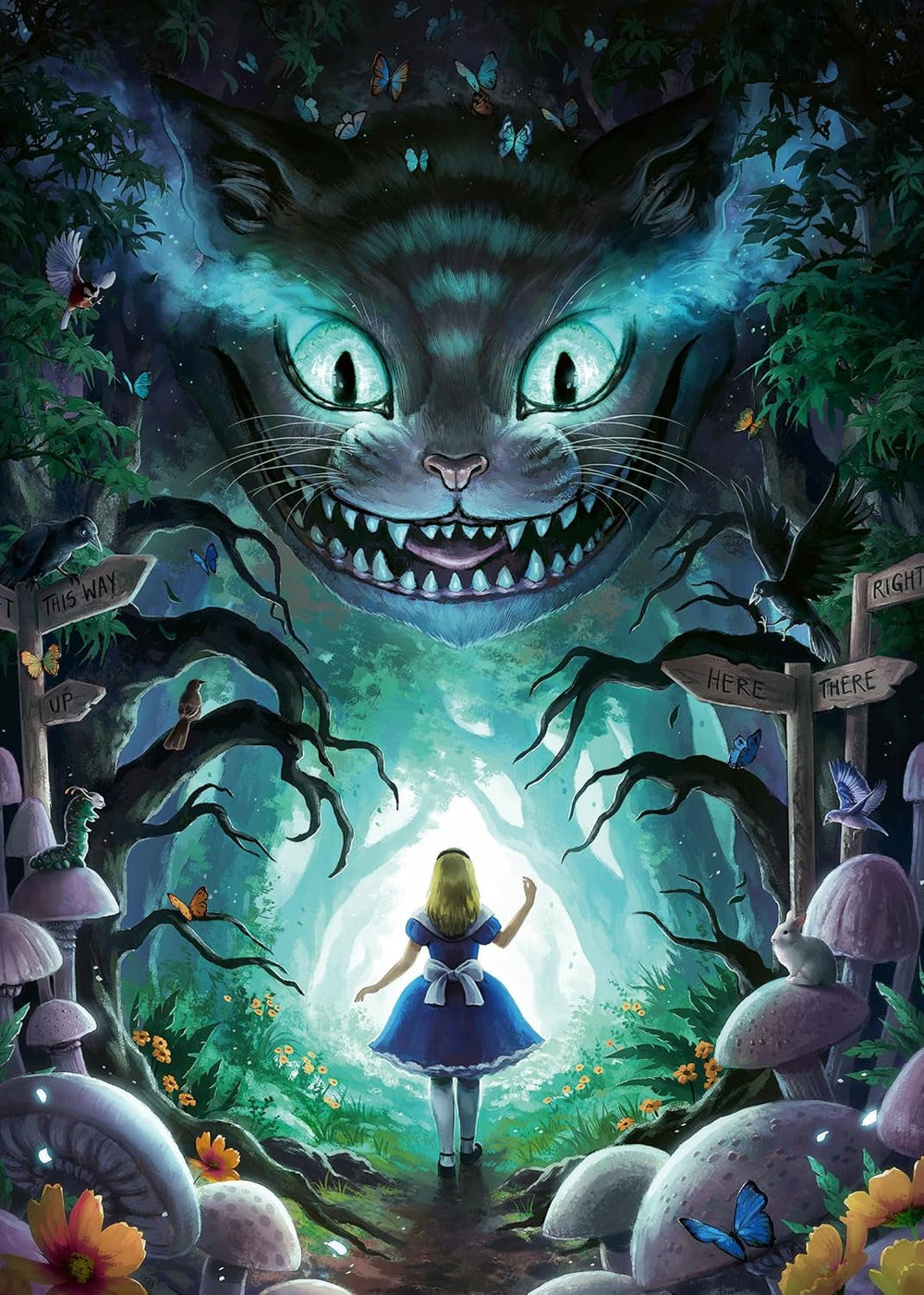 Ravensburger Puzzle 12000526 - Aventuri cu Alice - Puzzle de 1000 de piese pentru adulți și copii de la 14 ani, Puzzle Naty Shop Design nou