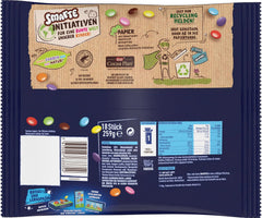 Pungi Nestlé SMARTIES Mini XXL, linte colorată cu ciocolată, ideale pentru a fi împărțite și gustate cu familia și prietenii, culori naturale, ambalaj reciclabil, pachet de 2 (1 x 259g)