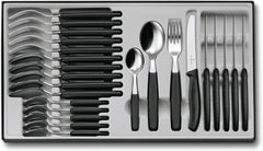 Victorinox Swiss Classic, tacâmuri profesionale, 24 piese, lamă foarte ascuțită, margine zimțată, oțel inoxidabil Naty Shop Single