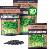Bio Sonnenblumen Samen - Wähle Zwischen 10G, 200G Und 500G - Sonnenblume Mit Keimrate Von Über 97% - Keimsprossen - Sonnenblumensamen Zum Sprossen Ziehen - Wiederverschließbare Verpackung