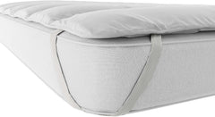 Lenjerie de pat italiană Elegant matlasat Topper, alb, dublu Plapumi si pilote Naty Shop