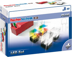 fischertechnik LED Set 533877 – Ergänzungsset mit 2 Rainbow-LEDs und 2 weißen LEDs, für aufregende Lichteffekte