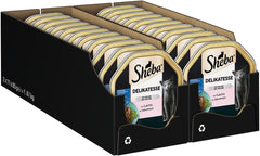 Hrană umedă pentru pisici Sheba, Delicatess în jeleu cu somon, 2 x 11 x 85g