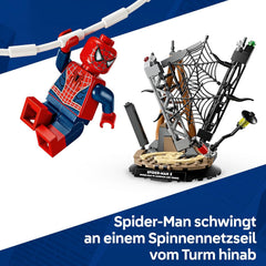 LEGO | Marvel Großer Showdown: Spider-Man vs. Sandman - Spiderman Spielzeug mit 3 Minifiguren - Spider Man, Venom und Sandma - Kinder Geschenk für Jungen ab 9 Jahren, Mädchen und Fans - 76334