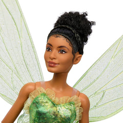 DISNEY Peter Pan & Wendy Tinker Bell Feenpuppe mit beweglichen Flügeln und grünem Kleid, inspiriert vom Film, Geschenk für Kinder zum Nachspielen von Szenen oder eigenen Abenteuern, HNY37