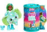 Barbie Cutie Reveal, Chelsea Puppe mit Elefantenzubehör, 7 Überraschungen, Haustier, Farbwechseleffekt, inkl Cutie Reveal Puppe, Geschenk für Kinder, Spielzeug ab 3 Jahre,HKR13