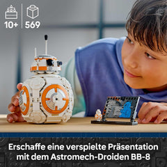LEGO Star Wars 75452 Der Astromech-Droide BB-8 - Sammelbares 3D Modell zum Bauen und Ausstellen - DIY Deko - Geschenk zum Vatertag für alle Fans