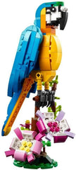 LEGO Creator 3in1 Exotischer Papagei - Konstruktionsspielzeug mit DREI Tierfiguren - Spielzeug mit Papagei, Fisch und Frosch Minifiguren - Kreatives Geschenk für Mädchen und Jungen ab 7 Jahren 31136