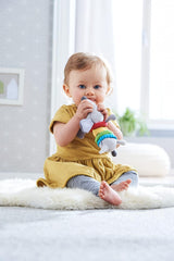 HABA 304771 - Zornăitor figurină teckel, jucărie pentru copii din țesătură cu motor zornăitor, jucărie de la 6 luni Jucarii Bebe Naty Shop