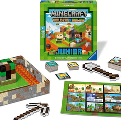 Ravensburger 24615 Minecraft Builders & Biomes Junior - Joc cooperativ pentru copii de la 5 ani în sus, pentru 2-4 jucători