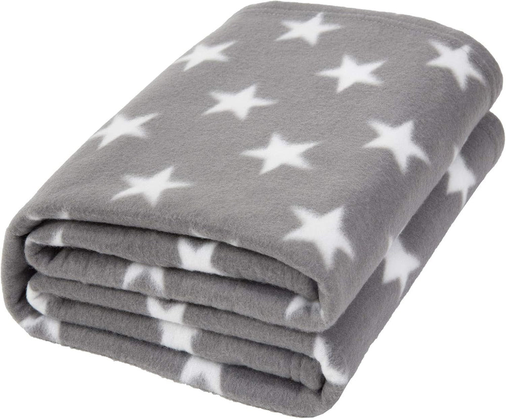 DREAMSCENE pătură confortabilă pătură pufoasă pătură fleece - living pătură cald iarna moale, canapea pătură, pătură canapea, pătură cuddly copii, living & pături cuddly 120X150Cm, canapea arunca pătură gri stele Paturi si Cuverturi Besuche den DREAMSCENE-Store Gri-argintiu 120 X 150 Cm