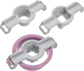 Formă de biscuiți Zenker 44835 Linzer, plastic, set 4 piese, roz/gri
