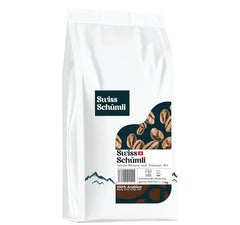 Din peste 175 de ani de experiență: Boabe de cafea Schwiizer Schüümli Swiss Schümli 1kg – Prăjire ușoară pentru o cafea Schümli fină, cremă perfectă, intensitate 2/5, aciditate 1/5 – pentru o adevărată savurare a cafelei