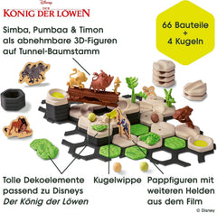 Ravensburger GraviTrax Junior Starter-Set Disney Lion King 73437 - Murmelbahn für Kinder ab 3 Jahren, mit Spielfiguren aus der König der Löwen-Welt