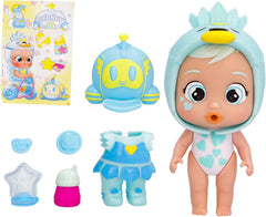 Cry Babies Magic Tears Stars Star Sydney – Sammlerstück-Babyball zum Sammeln, Verkleidet in einem schillernden Silikon-Outfit, Geschenk, Spielzeug für Mädchen und Jungen ab 3 Jahren
