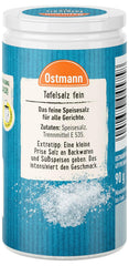 Ostmann Gewürze - Tafelsalz | Feines Speisesalz zum Nachsalzen | Mit praktischem Streuaufsatz | Natürliche Zutaten | 90 g in der Streudose