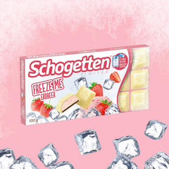 Schogetten Freeze Me Strawberry Ediție Limitată - Ciocolată Înghețată Rece Cu Gust Căpșuni Intens