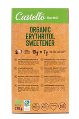 Eritritol natural organic | 144 pungi de 5 G, 720 grame total Indulcitori Naty Shop
