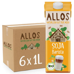 Allos Sojadrink Barista Spumabil Pentru Cafea Vegan Fără Lactoză