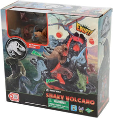 EPOCH Games - Jurassic World Shaky Volcano, 7509, Dinosaurier Spielzeug, Brettspiel für Kinder ab 4 Jahren