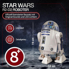 Clementoni Star Wars R2-D2 Roboter - Bausatz mit über 50 Teilen für Kinder ab 8 Jahren - Inkl. App zur Programmierung - Lernspielzeug mit Mint-Ansatz - 59457