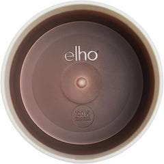 elho Ghiveci rotund cu gradient de culoare 16 cm - Ghiveci de flori de interior - 100% plastic reciclat - Ø 15,9 x H 14,7 - Maro/Cedru Maro