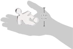 Formă de biscuiți în formă de fotbalist, aprox. 9 cm, argintie