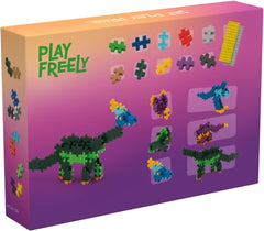 Plus-Plus 9603918 Geniales Konstruktionsspielzeug, Learn to Build, Dinosaurier, Kreativ-Bausteine, 600 Teile, Mehrfarbig