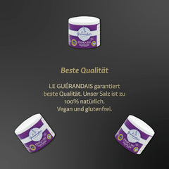 Handgeschöfptes Fleur de Sel, DE GUERANDE, 125g Dose
