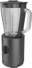 Grundig Delisia Novus SM 7140 Professioneller Standmixer, 1,5 Liter, 800 Watt, 6-Fach Edelstahlmesser Mit Zirkonium-Beschichtung, 5 Geschwindigkeitsstufen + Pulse-Funktion, Dark Inox/Edelstahl Bucatarie Naty Shop