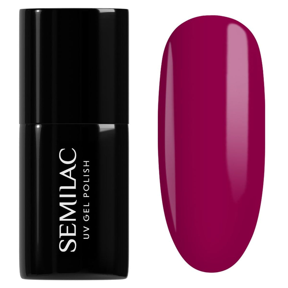Oja UV Semilac Hybrid 436 Powerful Burgundy 7ml Colecția Even Better Together