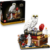 LEGO Harry Potter Stein der Weisen - Sammleredition - DIY Deko - Modellbau mit Miniatur Filmszenen - Hedwig Eulenfigur, 3 Minifiguren - Geschenk zum Vatertag - 76466