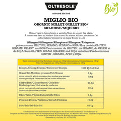 Mei organic 1 kg, boabe organice bogate în fibre și minerale, boabe de mei galben pentru consum, pachet ideal pentru familie