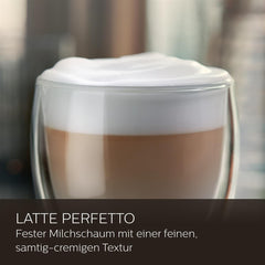 Espressor automat Saeco GranAroma – 14 specialități de cafea, afișaj color intuitiv, 4 profiluri de utilizator, râșniță ceramică, 1500 wați (SM6580/10)