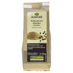 Bio Pfeffer schwarz gemahlen, 70g