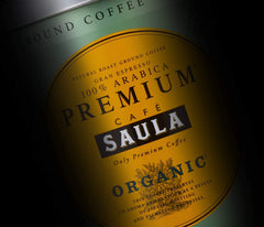 Cafea boabe premium Saula, pachet de 2 cutii x 500g. Arabica 100% organică
