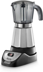 De'Longhi Alicia Plus EMKM6.B Oală Moka (rotativă la 360°, 550 W) Argintiu-Negru