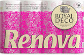 Hârtie igienică Renova 4 straturi albă decorată parfumată - 12 role rolă Blanco Decorado Perfumado