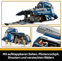 LEGO Star Wars: The Clone Wars MTT der Separatisten in der Schlacht von Felucia - Spielzeug mit Lichtschwert - Kinder Geschenk für Jungen und Mädchen - Modellbau zum Ausstellen und Sammeln - 75435