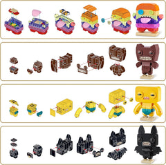Max Build More Premium Fugglers von ZURU – Unboxing-Spielzeug & Klemmbausteine Sammelbare Minis mit bis zu 167 Teilen, Lustige Designs zum Bauen & Sammeln, Ab 8 Jahren