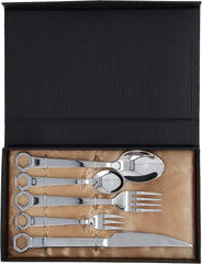 Set tacâmuri 5 piese, oțel inoxidabil Bucatarie Naty Shop
