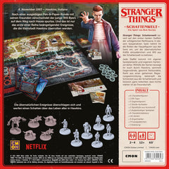 Stranger Things: Shadow World, Joc pentru experți, Joc de societate, 2-4 jucători, Vârste 12+, 60 de minute, Germană, Multicolor, Colorat